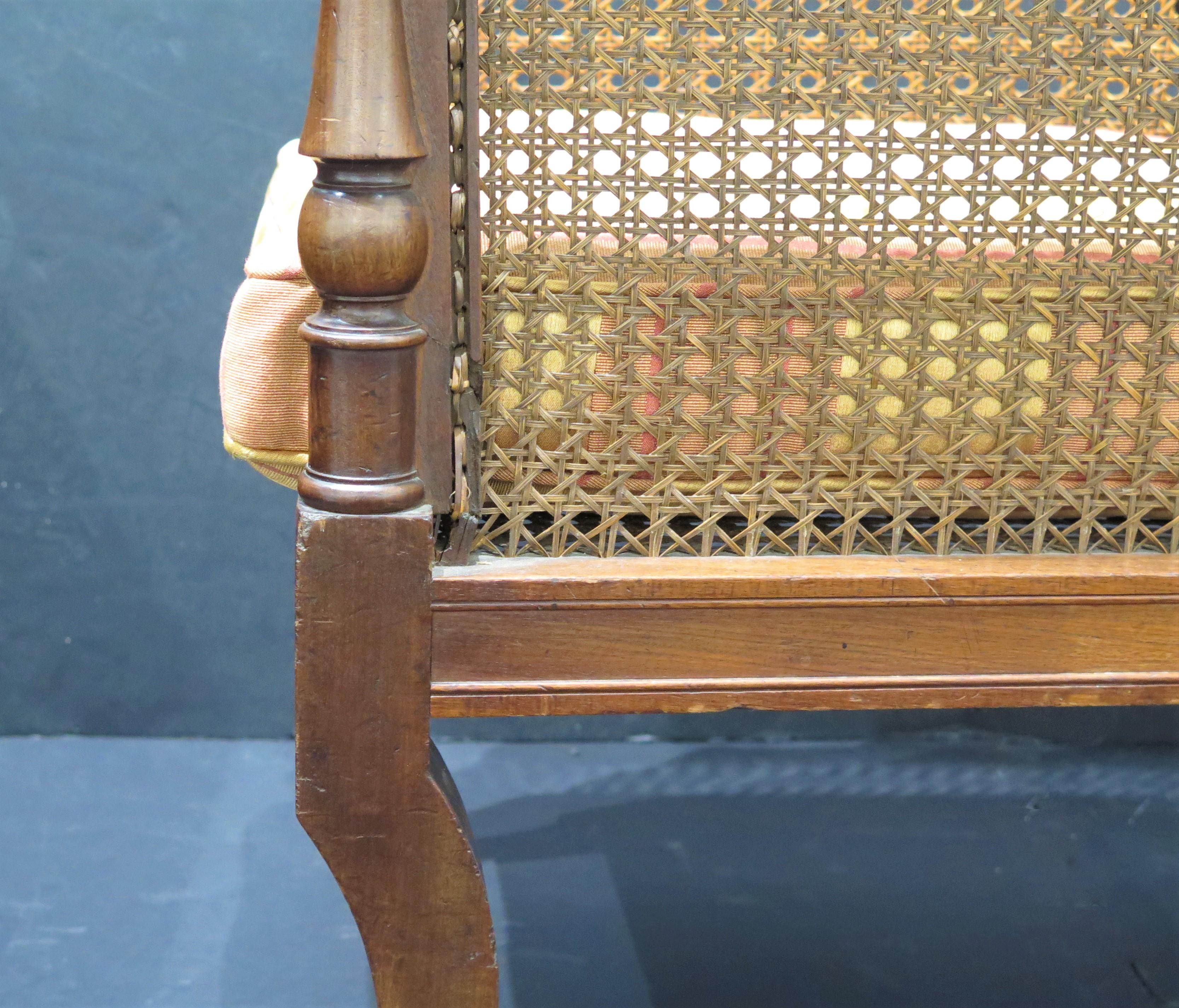 English Regency Caned Library Chair 5