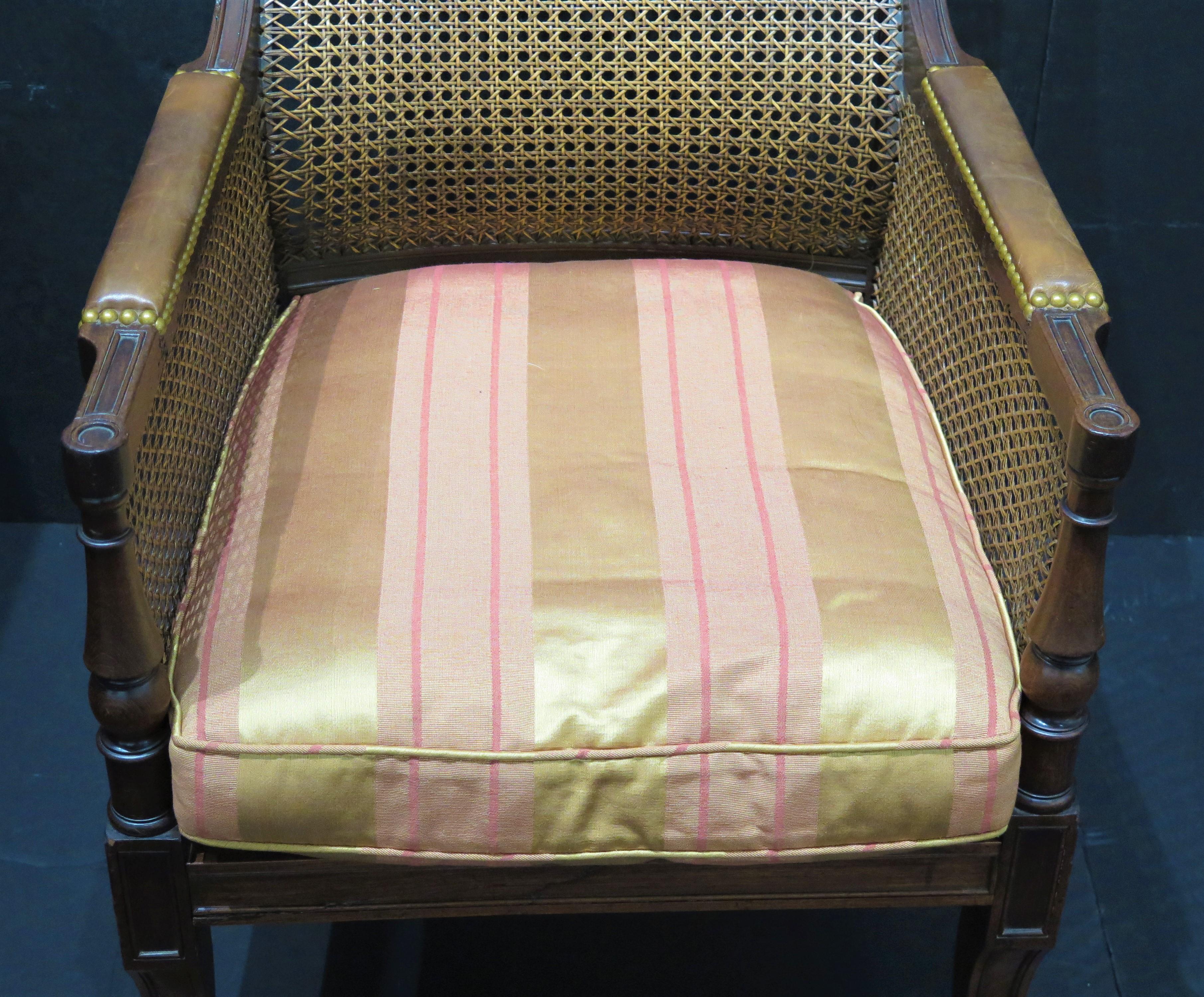 English Regency Caned Library Chair 8