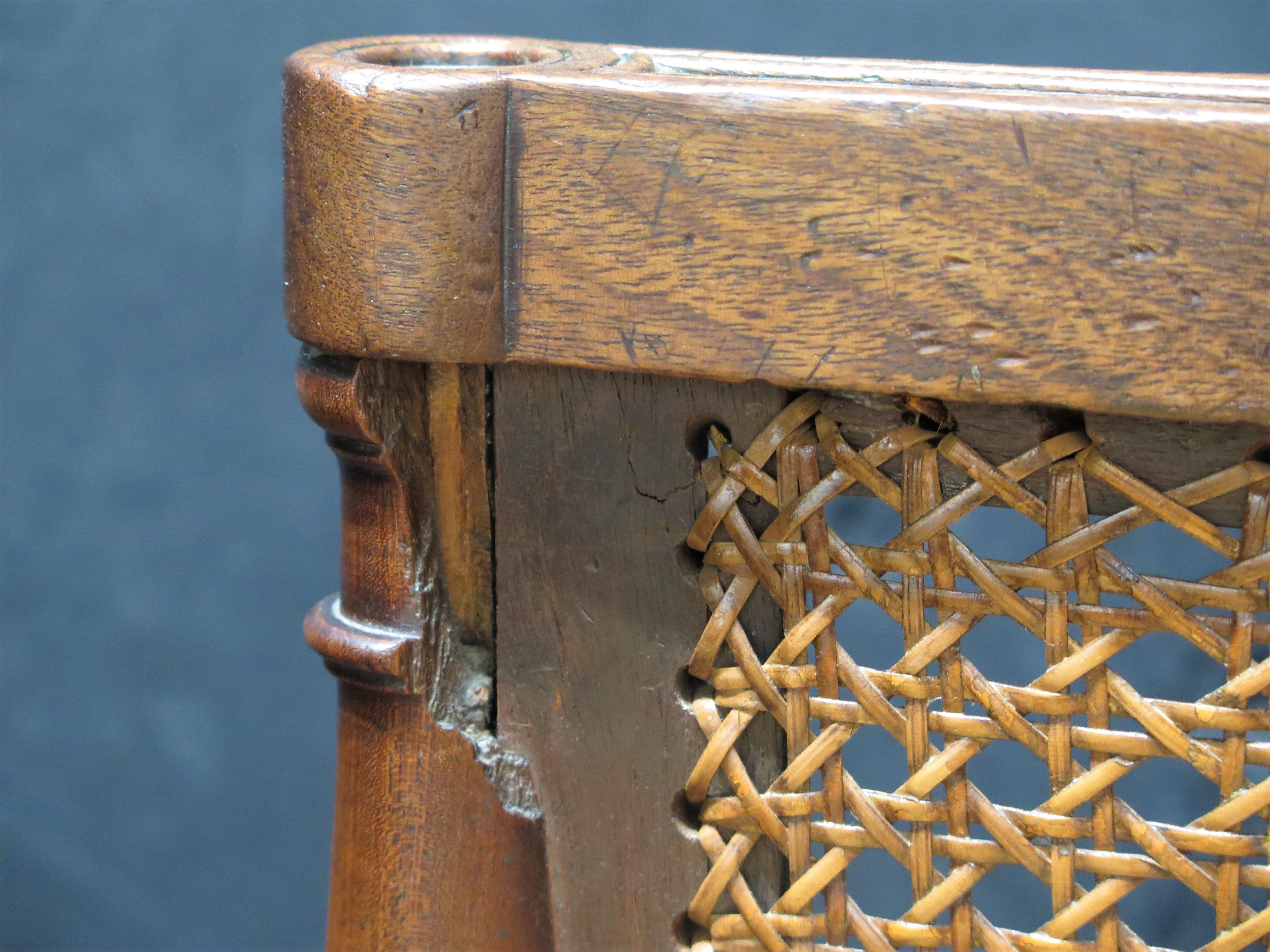 English Regency Caned Library Chair 3