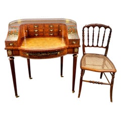 Escritorio y Silla de Bastón Estilo Carlton House de la Regencia Inglesa por Maitland Smith