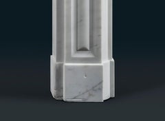 English Regency Carrara Marble Fireplace Surround