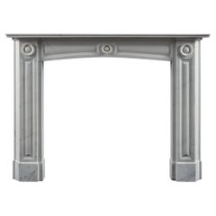 English Regency Carrara Marble Fireplace Surround