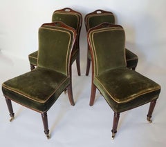 English Regency Casino Chairs, Set of Four, circa 1825