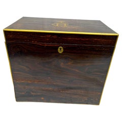 Cellaretta inglese Regency in legno di palissandro