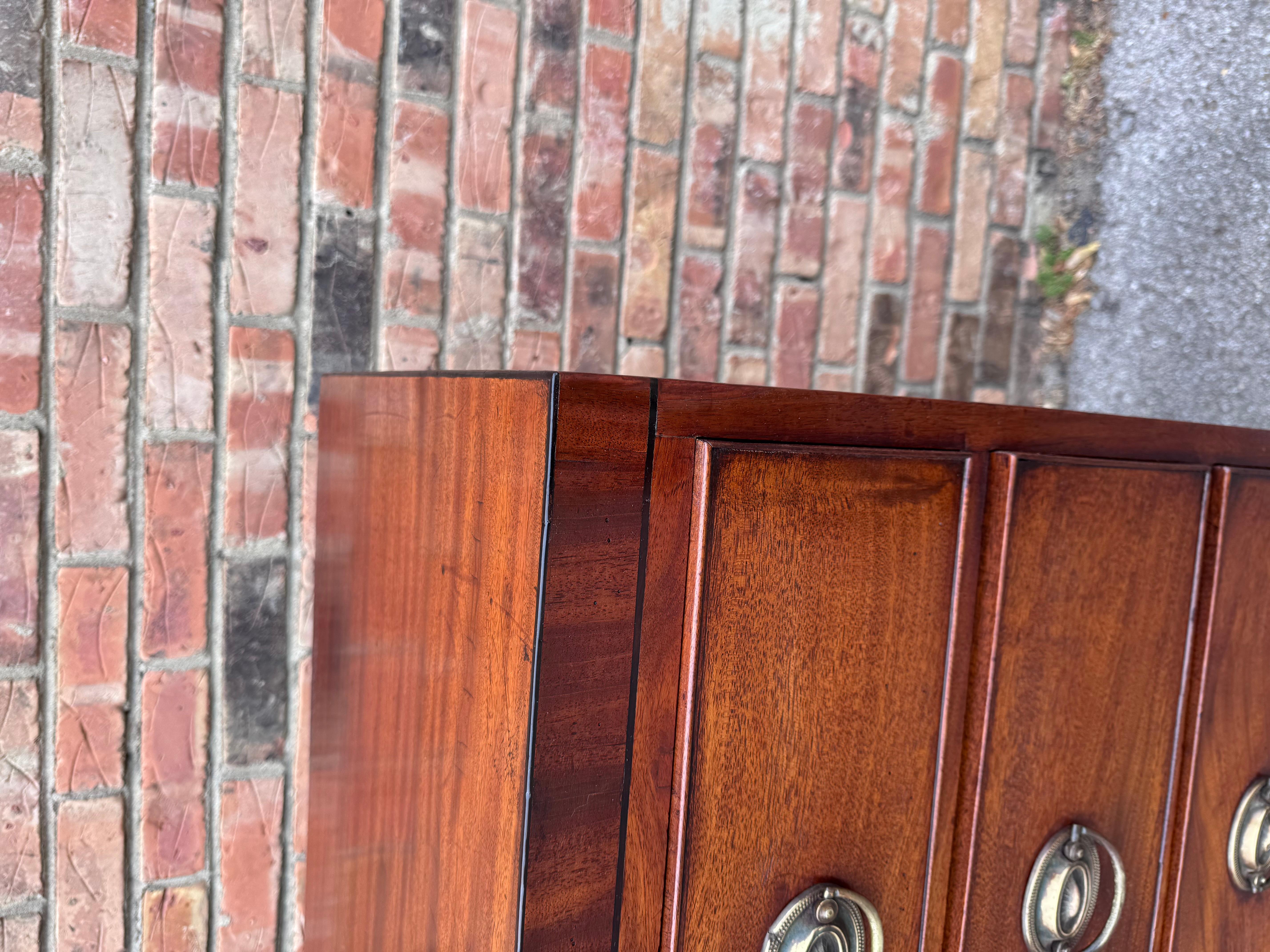 Late 19th Century English Regency Chest of Drawers For Sale