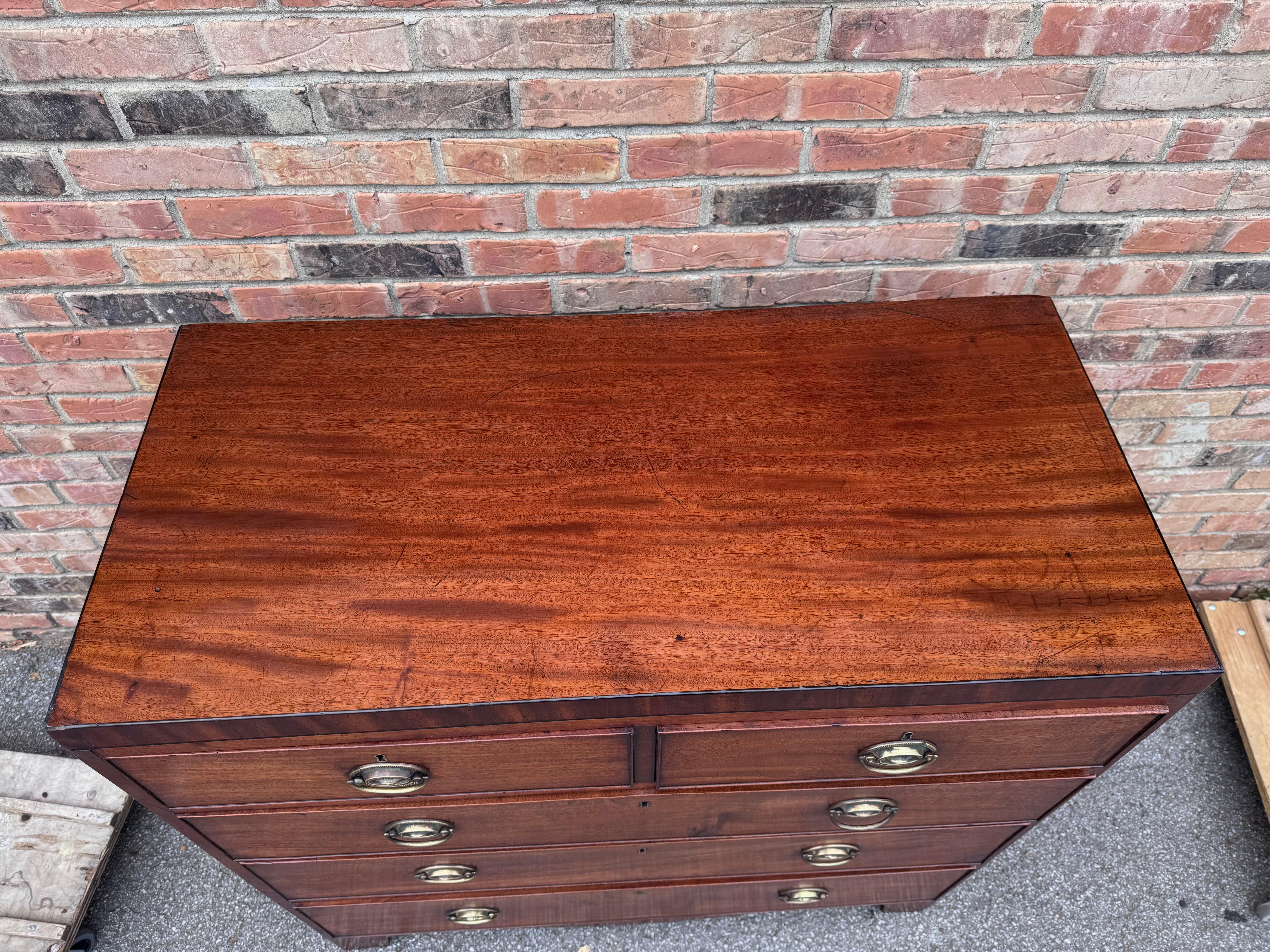 Wood English Regency Chest of Drawers For Sale
