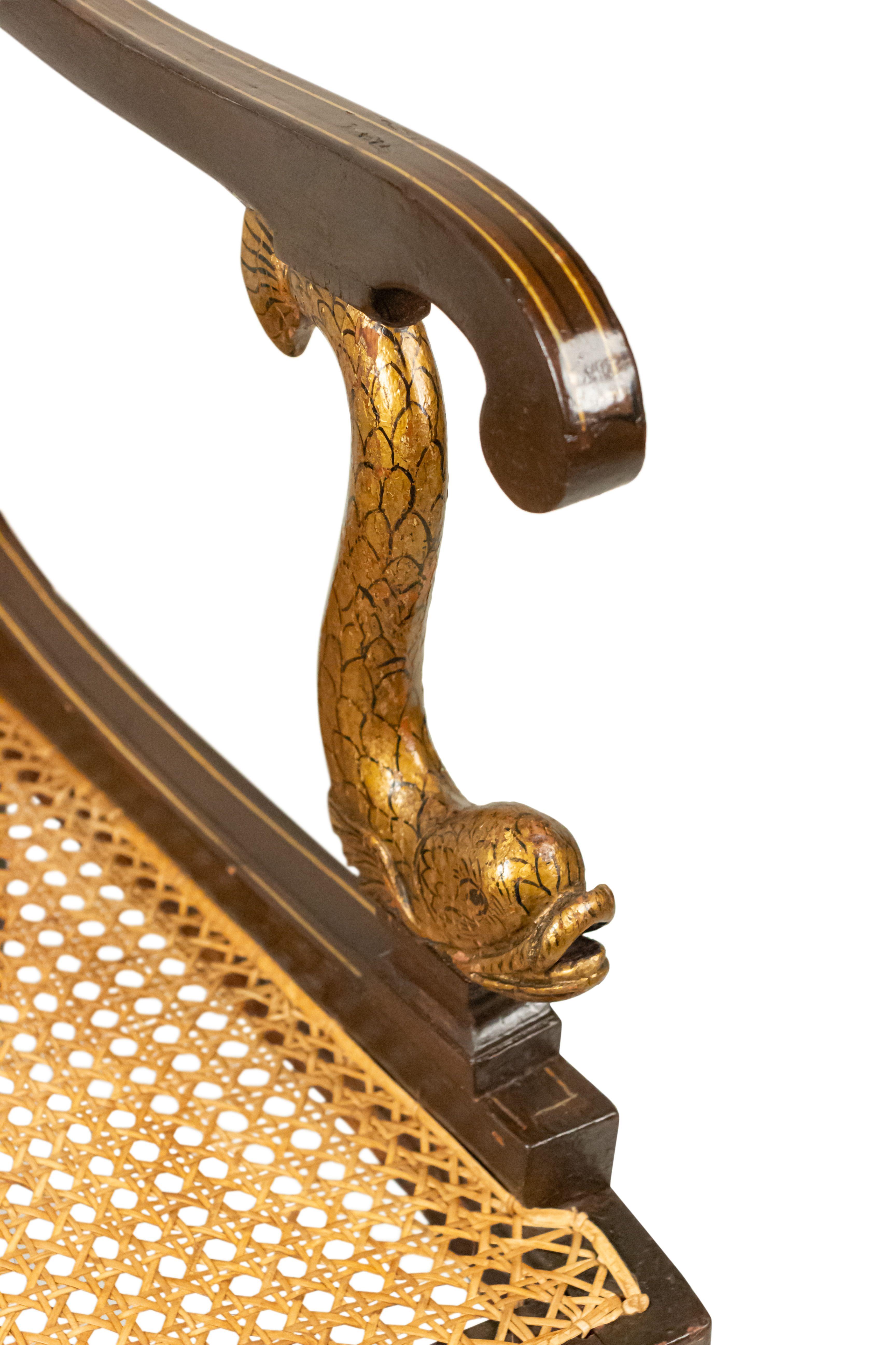 Englische Regency-Chinoiserie-Sessel im Angebot 11