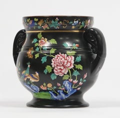 English Regency Chinoiserie Spode Potpourri Porcelain Jar