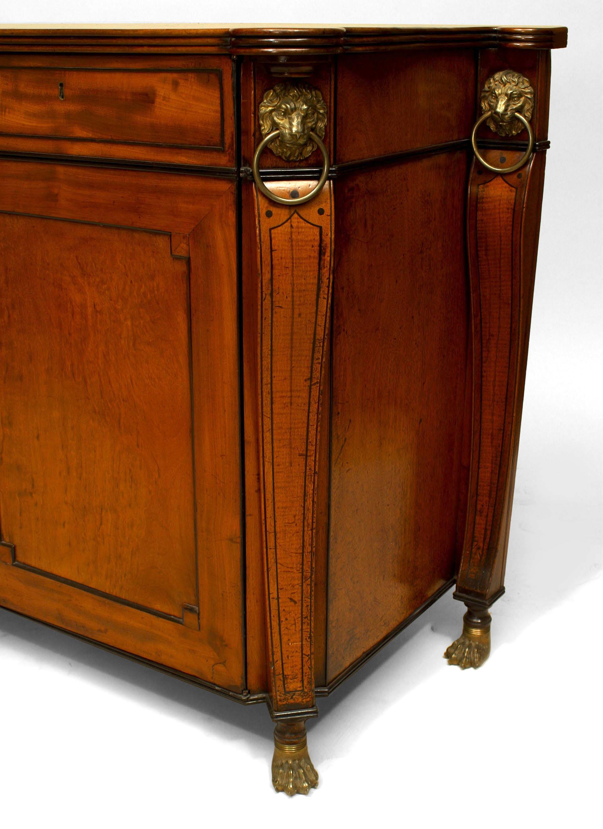 19th Century English Regency Mahogany Commode For Sale