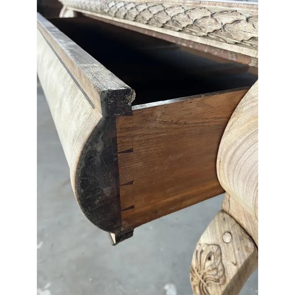 English Regency Console Table in Bleached Mahogany, 19th Century For Sale 9