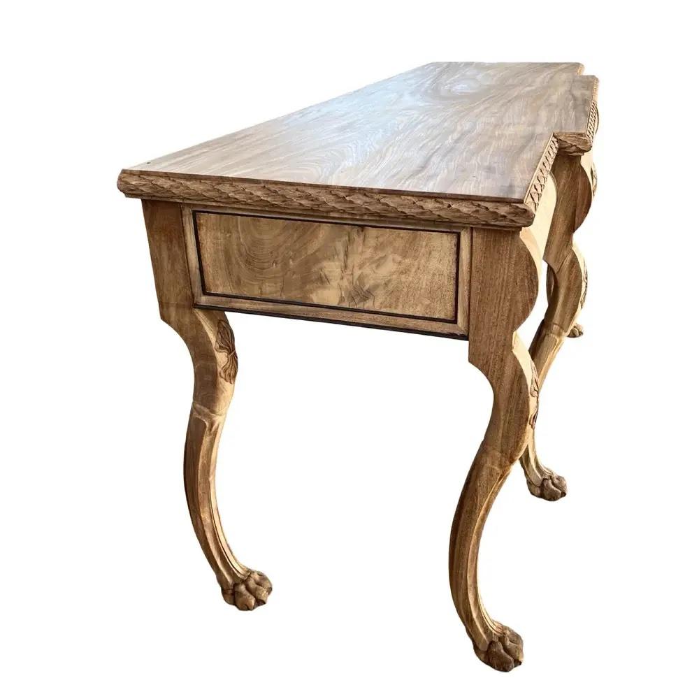 English Regency Console Table in Bleached Mahogany, 19th Century In Good Condition For Sale In Viterbo, VT