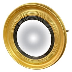 English Regency Convex Giltwood Bullseye Mirror