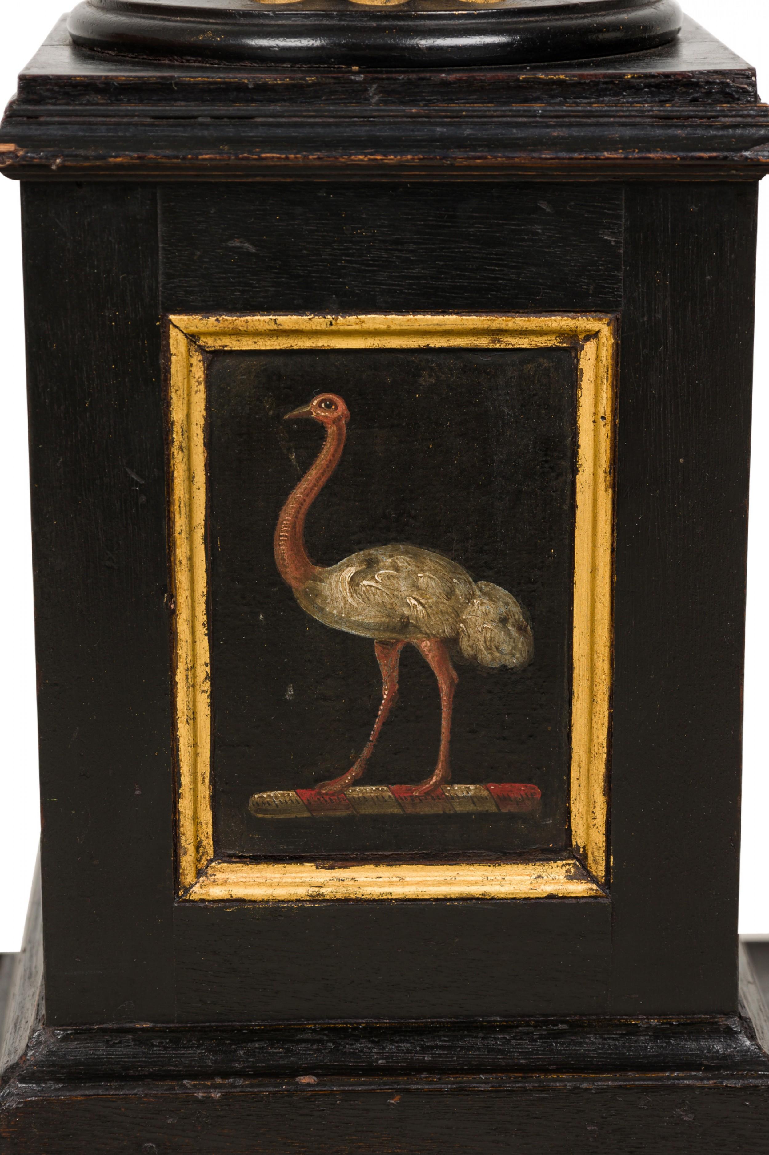 Tapa de poste decorativa de la Regencia inglesa pintada y dorada Bronce en venta