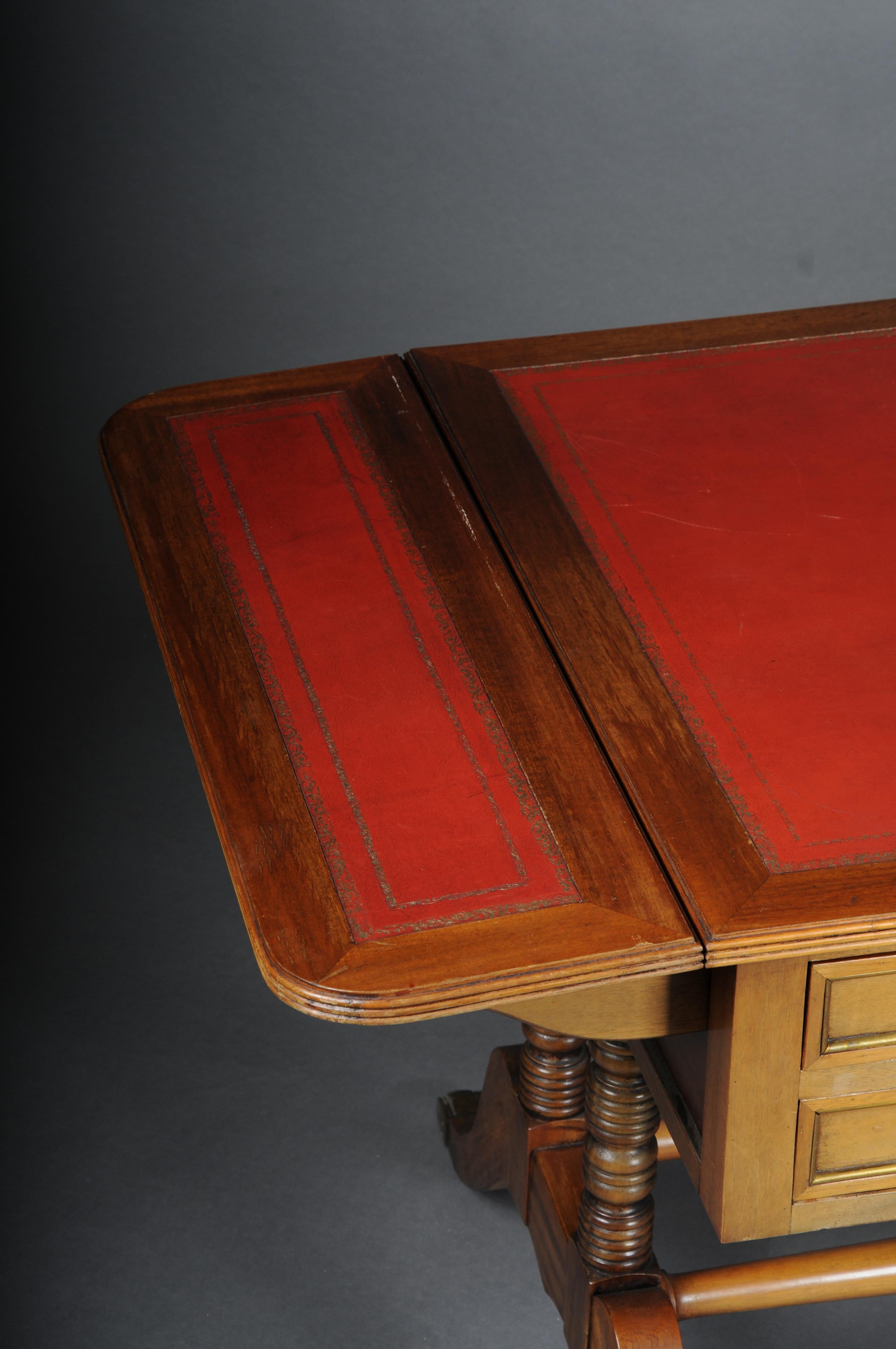 Englischer Regency-Schreibtisch mit faltbarem Pult / Schreibtisch 20. (Chesterfield) im Angebot