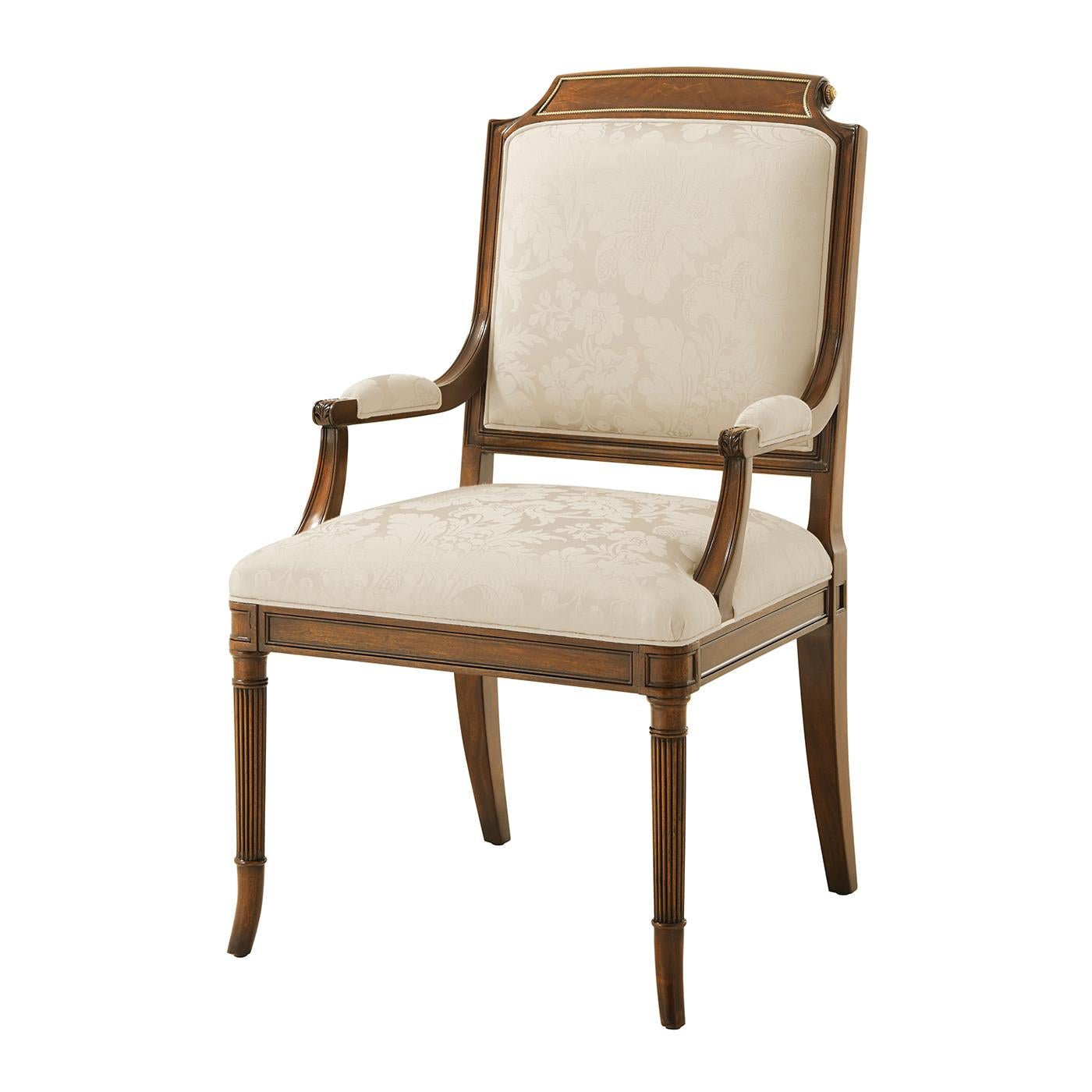 Vietnamita Poltrone da pranzo English Regency (set di 2) in vendita