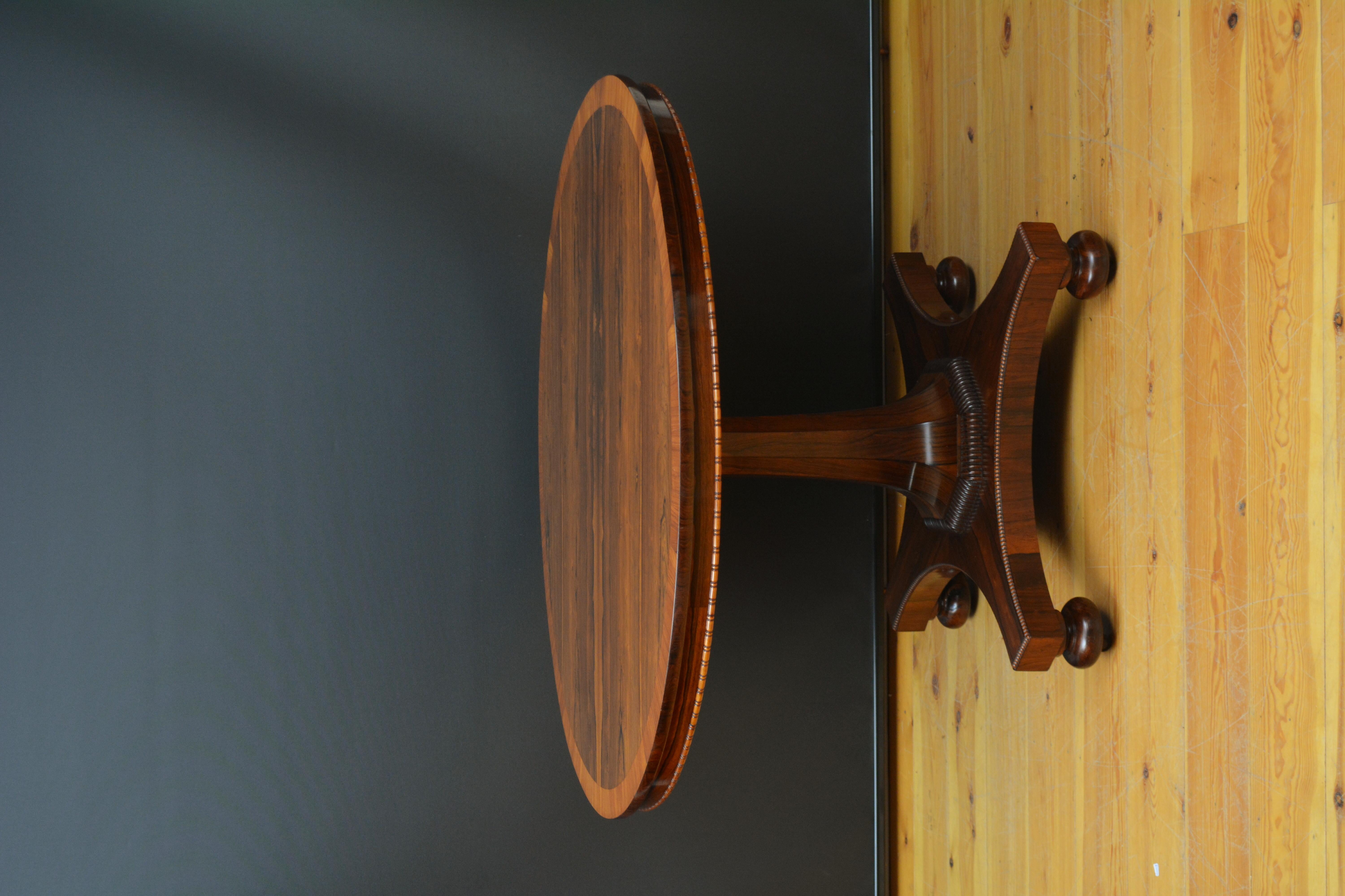 19th Century English Regency Dining Table / Centre Table c1820s For Sale