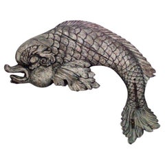 English Regency Dolphin Wall Plaque Pub Sign