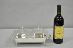 English Regency Double Rectangular Small Chafing Dish by Alexander Clark, London