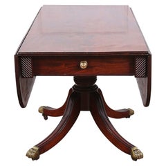 Antique English Regency Drop-Leaf Table, circa 1830