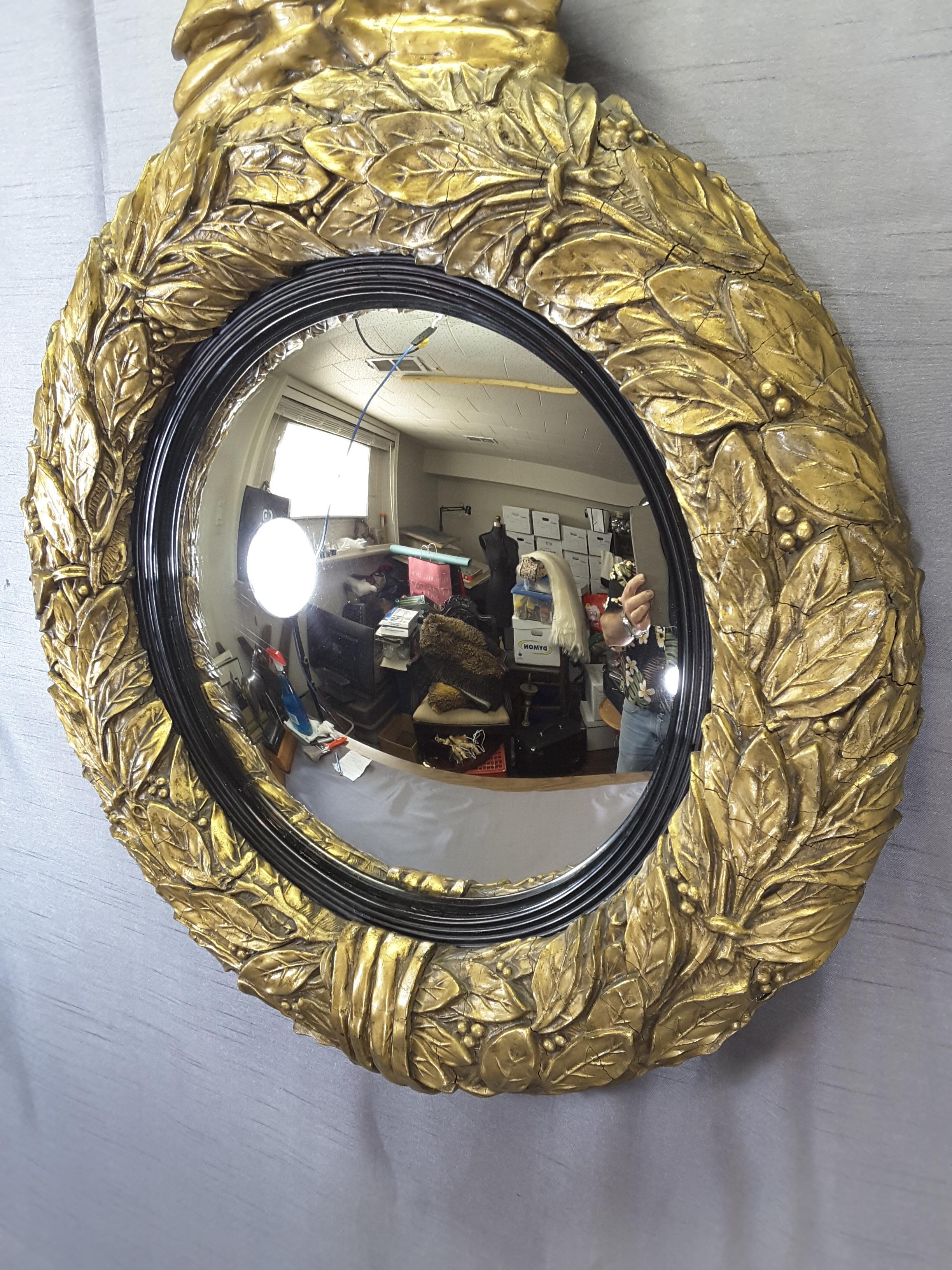 Englischer Regency-Adler vergoldeter konvexer Bullseye-Spiegel im Zustand „Gut“ im Angebot in Ottawa, Ontario