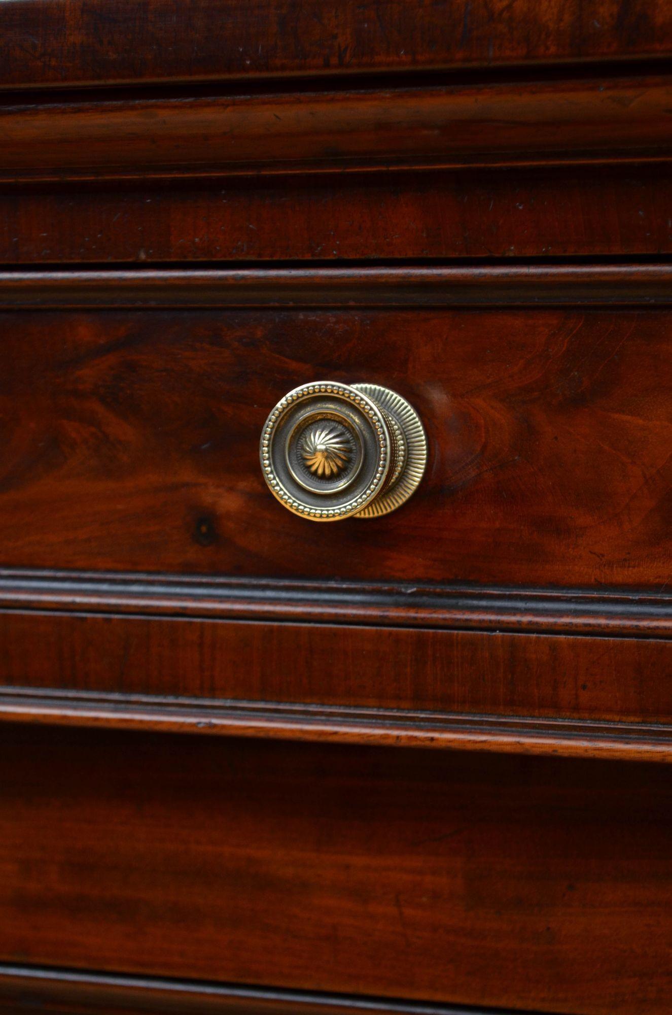 English Regency Empire Style Mahogany Sideboard 7