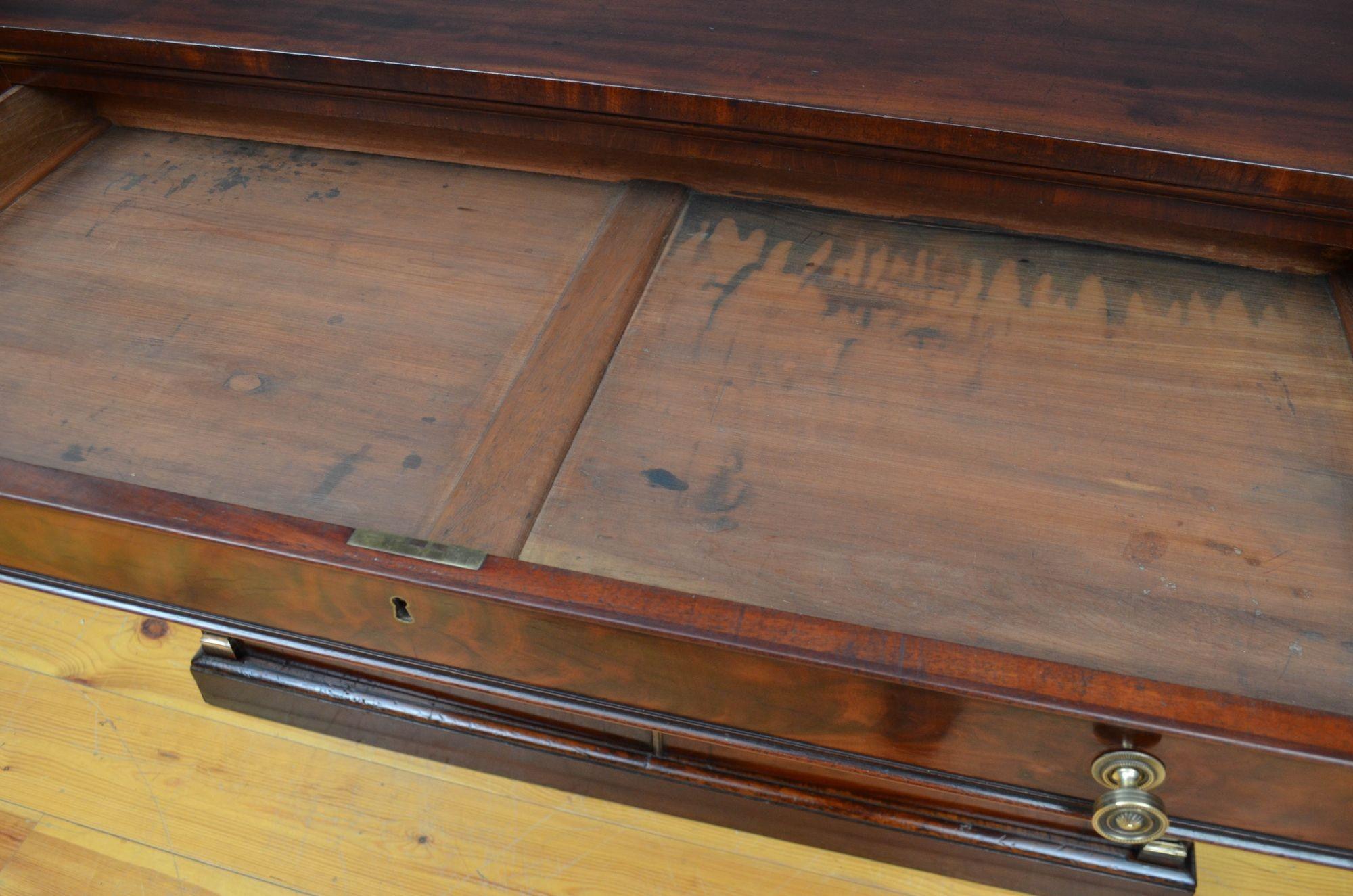 English Regency Empire Style Mahogany Sideboard 3