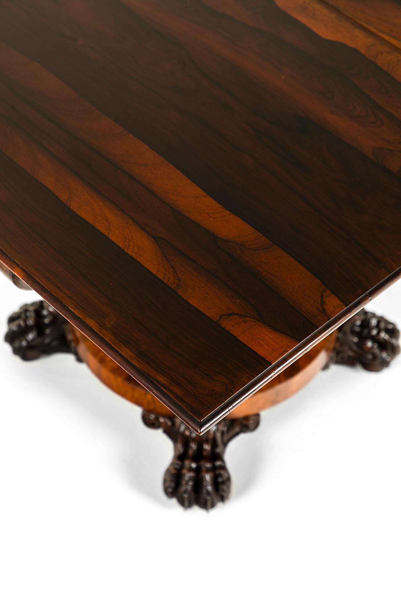 English Regency Fold Over Tea Table For Sale 3