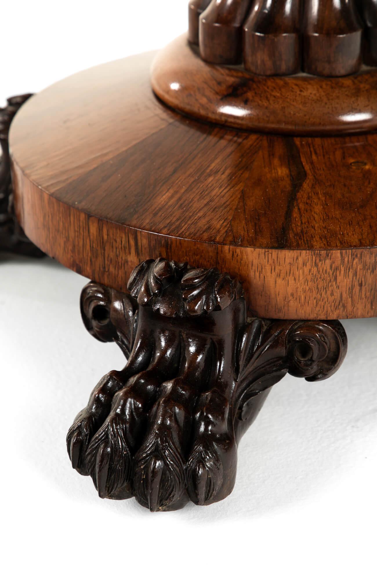 English Regency Fold Over Tea Table For Sale 9