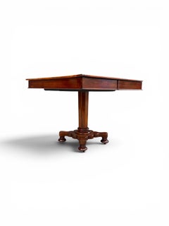 English Regency Four-Drawer Center Table