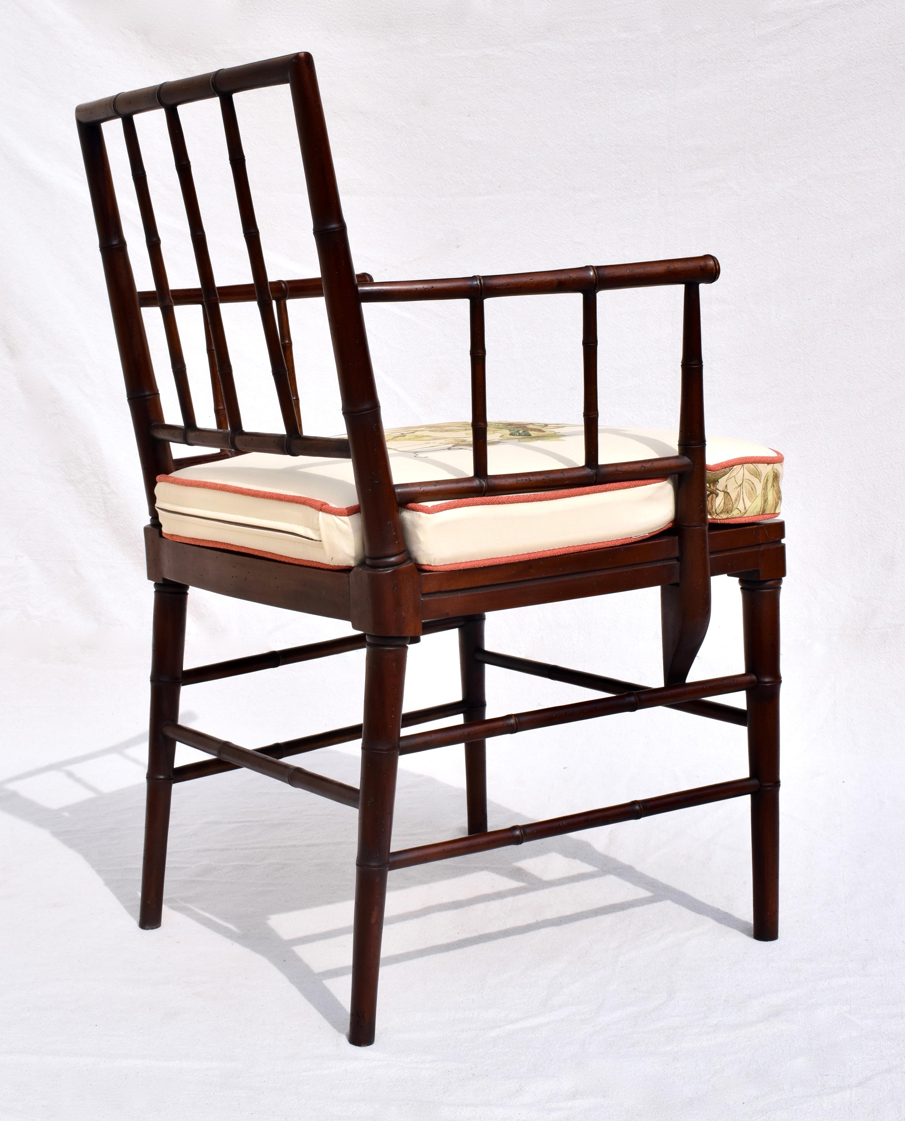 Late 20th Century English Regency French Caned Arm Chair