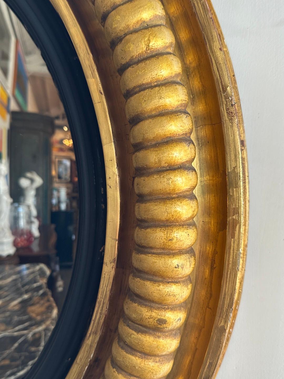 English Regency Gilded Convex Mirrors For Sale 3