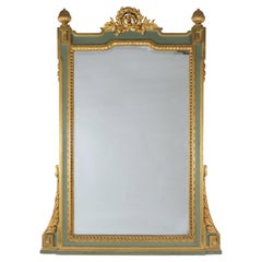 English Regency Gilt Gesso Mirror with Antique Mirror Glass, circa 1840s