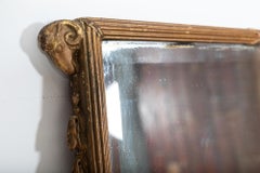 English Regency Gilt Rams Head Mantle Mirror