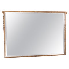 English Regency Gilt Rams Head Mantle Mirror