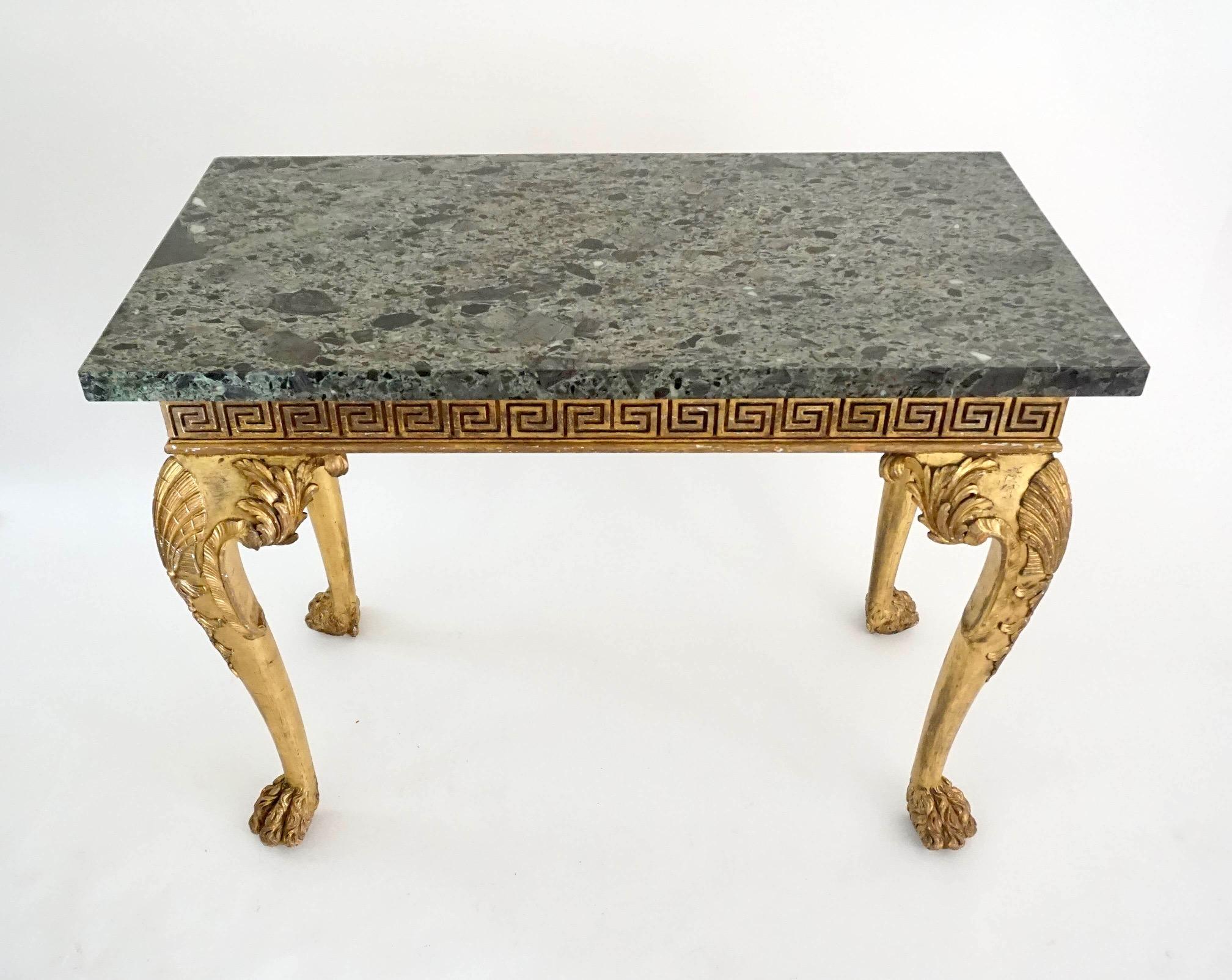 Anglo-Irish Regency Giltwood Side Tables, Manner of William Kent, circa 1815 For Sale 5