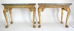 Anglo-irische Beistelltische aus Giltwood George II. nach Art von William Kent, um 1740