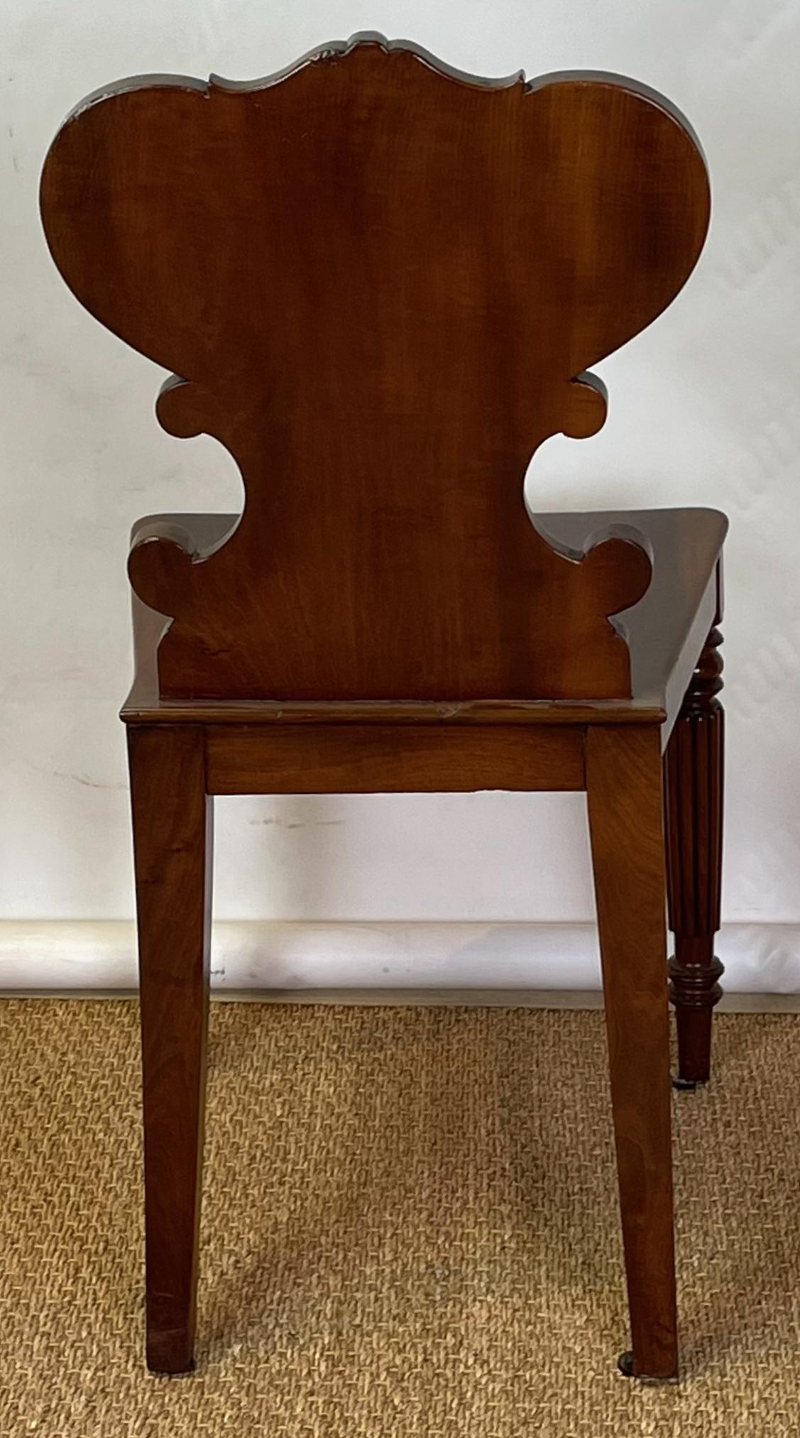 Mahogany English Regency Hall Chair
