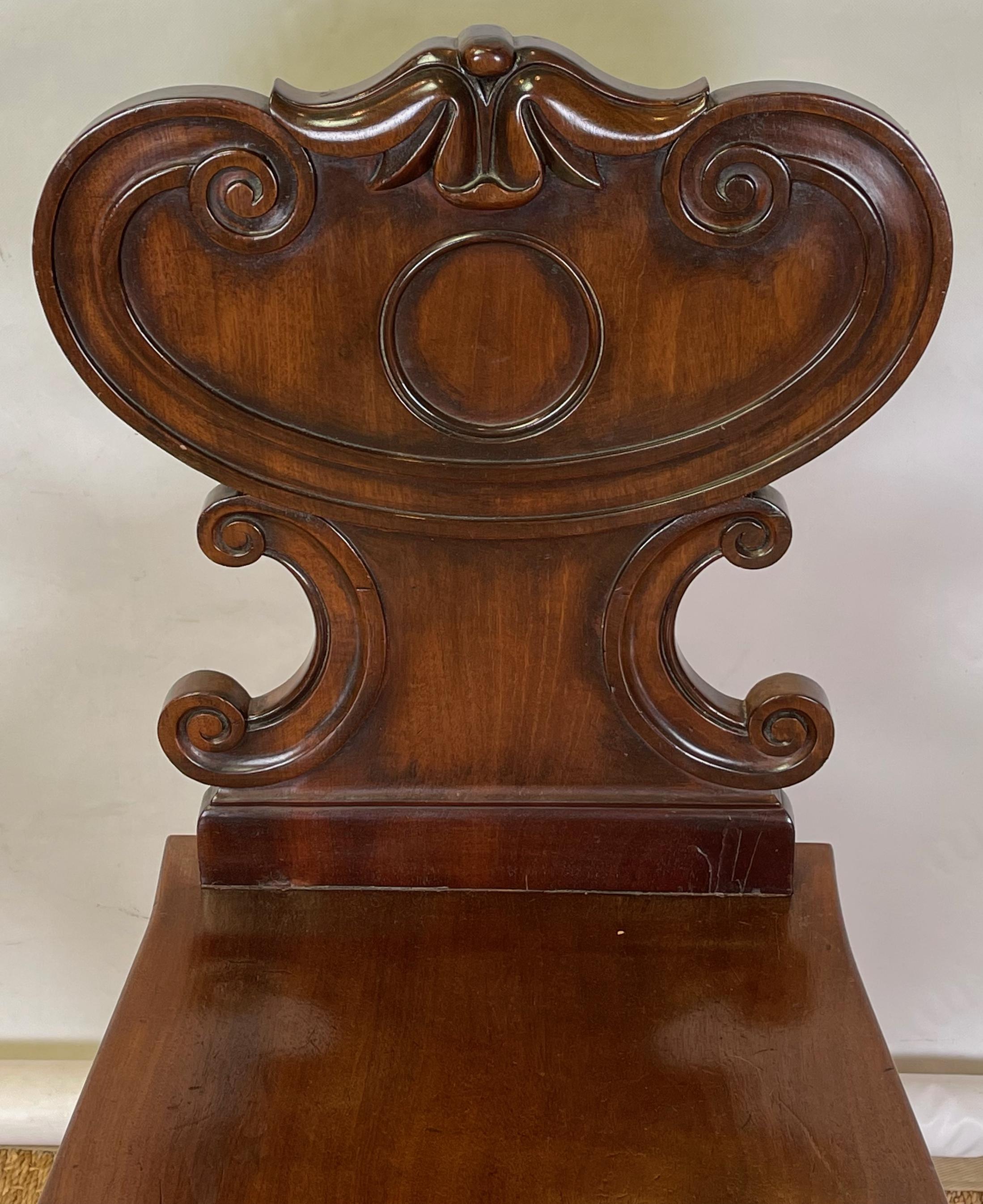 English Regency Hall Chair 2