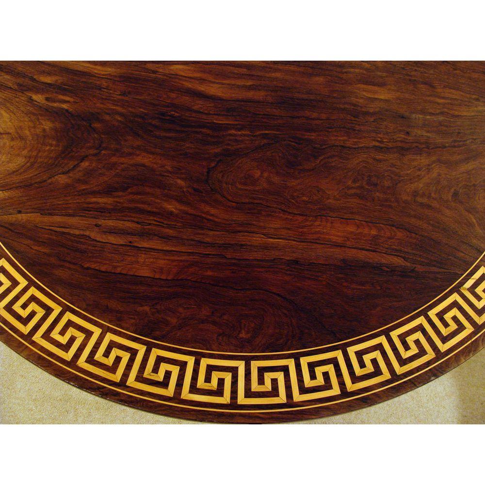 English Regency Inlaid Rosewood Centre Table In Good Condition In Lymington, GB