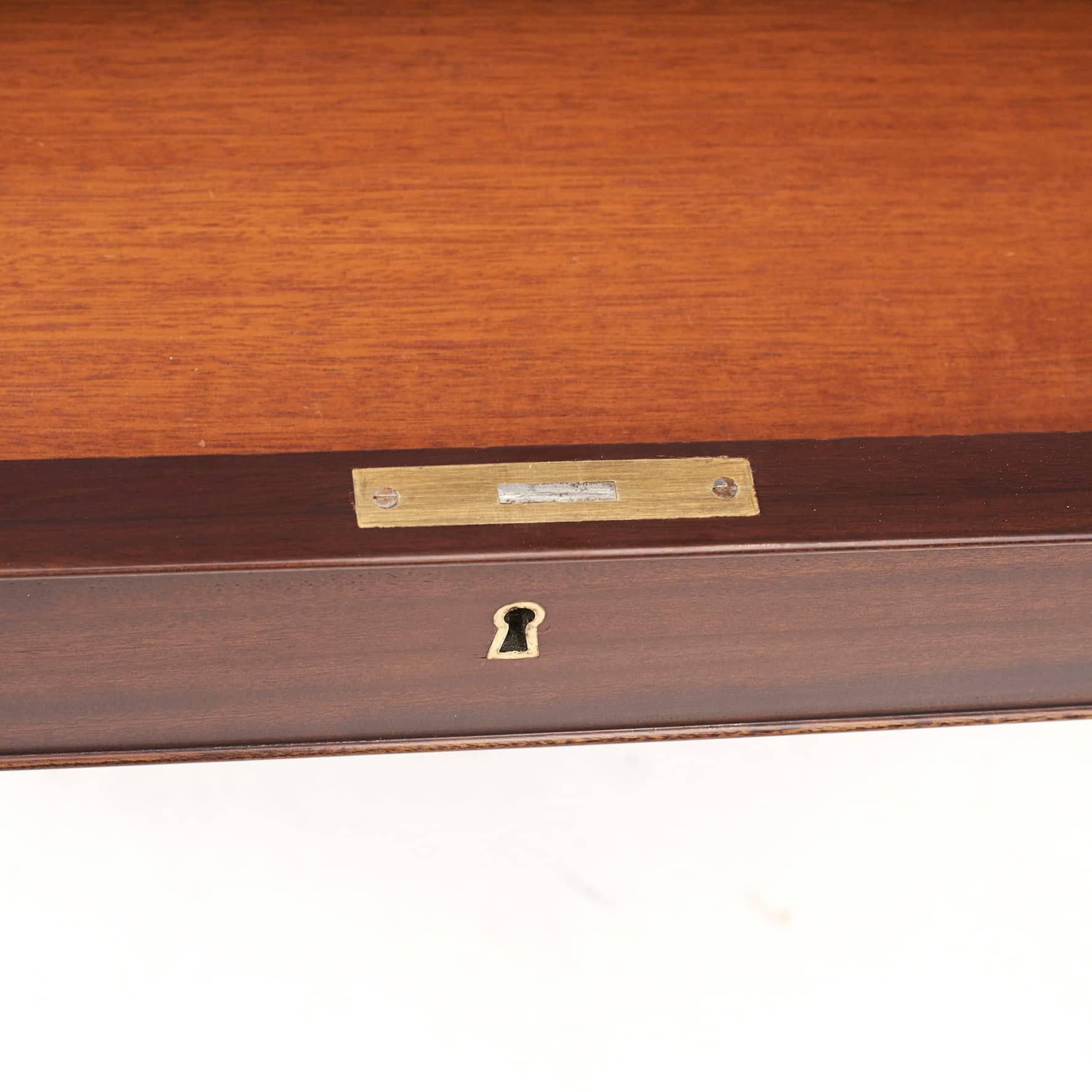 20th Century English Regency Inspired Partners Desk, C. 1950