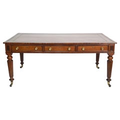 English Regency Large Scale Mahogany Library Table, Gillows, circa 1820