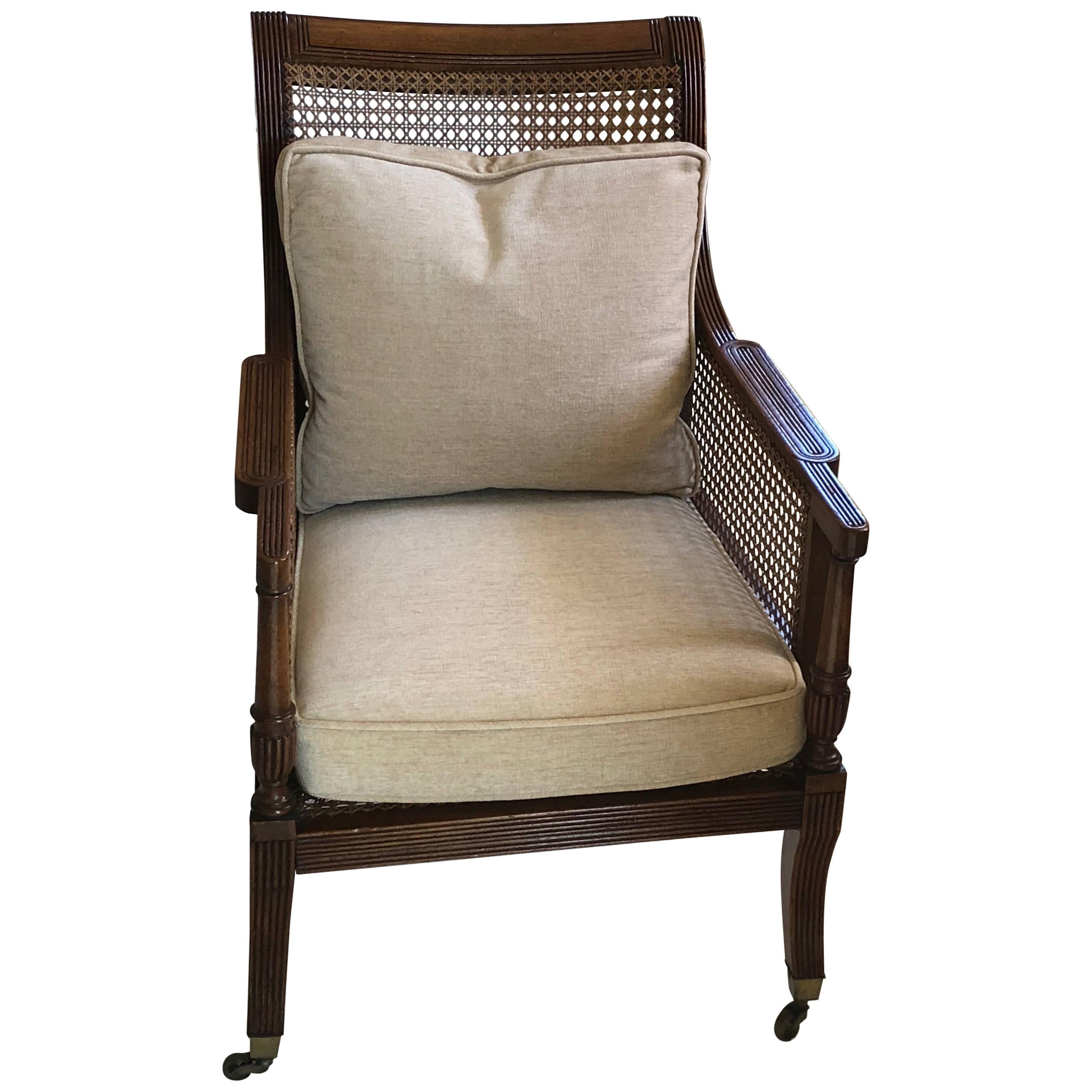 English Regency Library Armchair