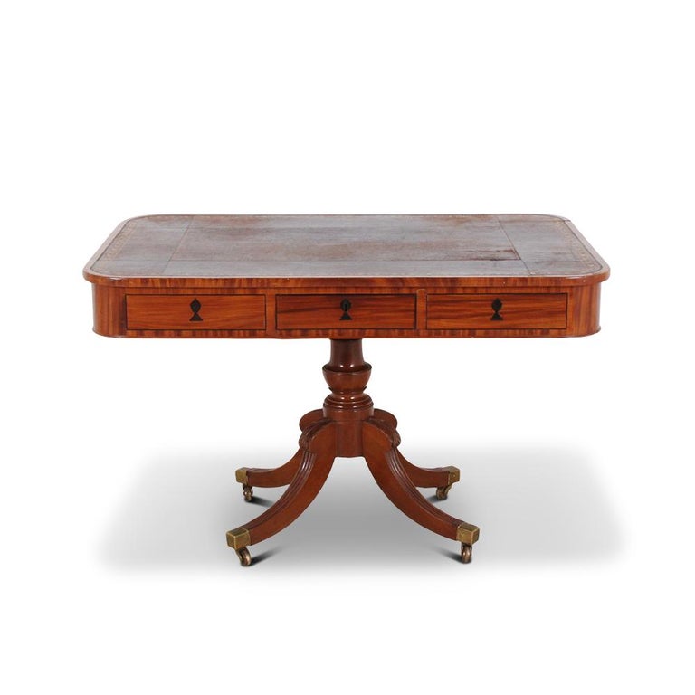 English Regency Library Table, circa 1825 at 1stDibs