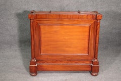 English Regency Mahogany 1820s Era Map Cabinet with Antique Maps of the World