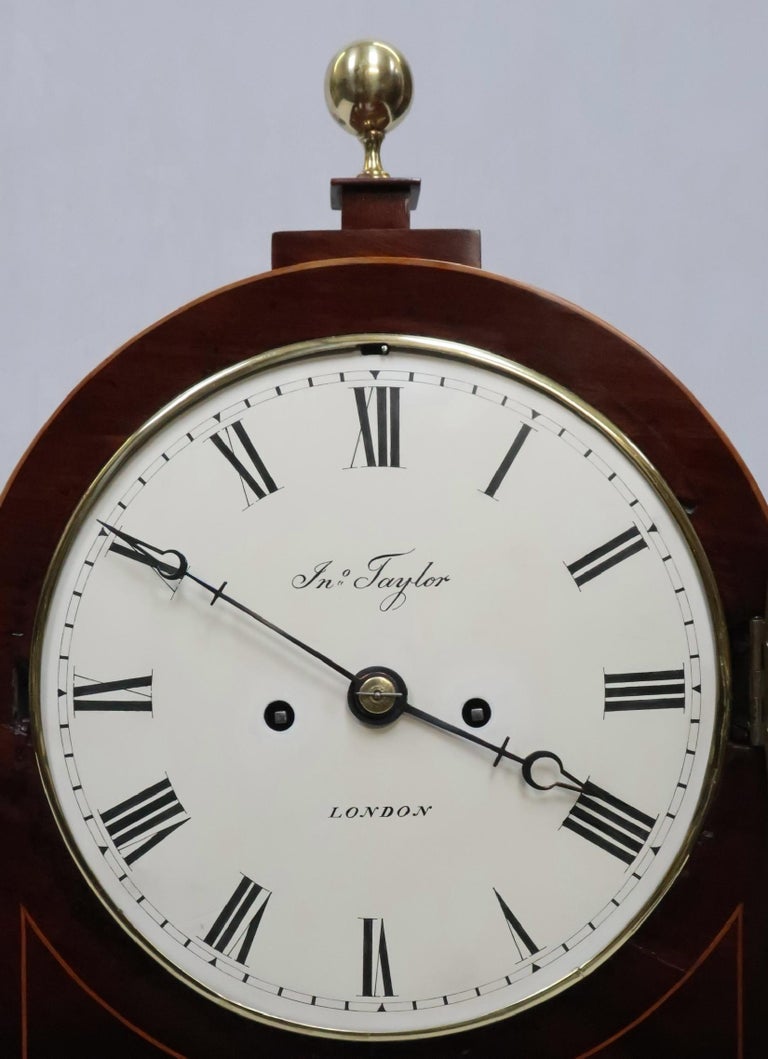 English Regency Mahogany and Inlaid Bracket Clock by Thwaites and Reed