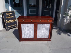 English Regency Mahogany and Kings Wood Inlaid Upholstered Console, Circa 1790