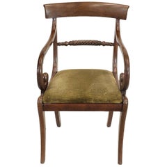 Fauteuil Regency en acajou