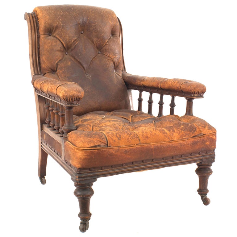 English Regency Mahogany Armchair For Sale at 1stDibs