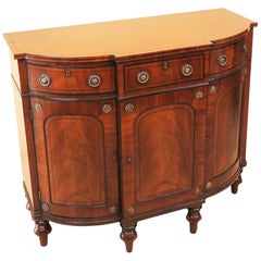 English Regency Mahogany Bowfronted Side Cabinet
