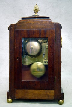 Reloj de ménsula de caoba de la Regencia inglesa de Moore of Ipswich